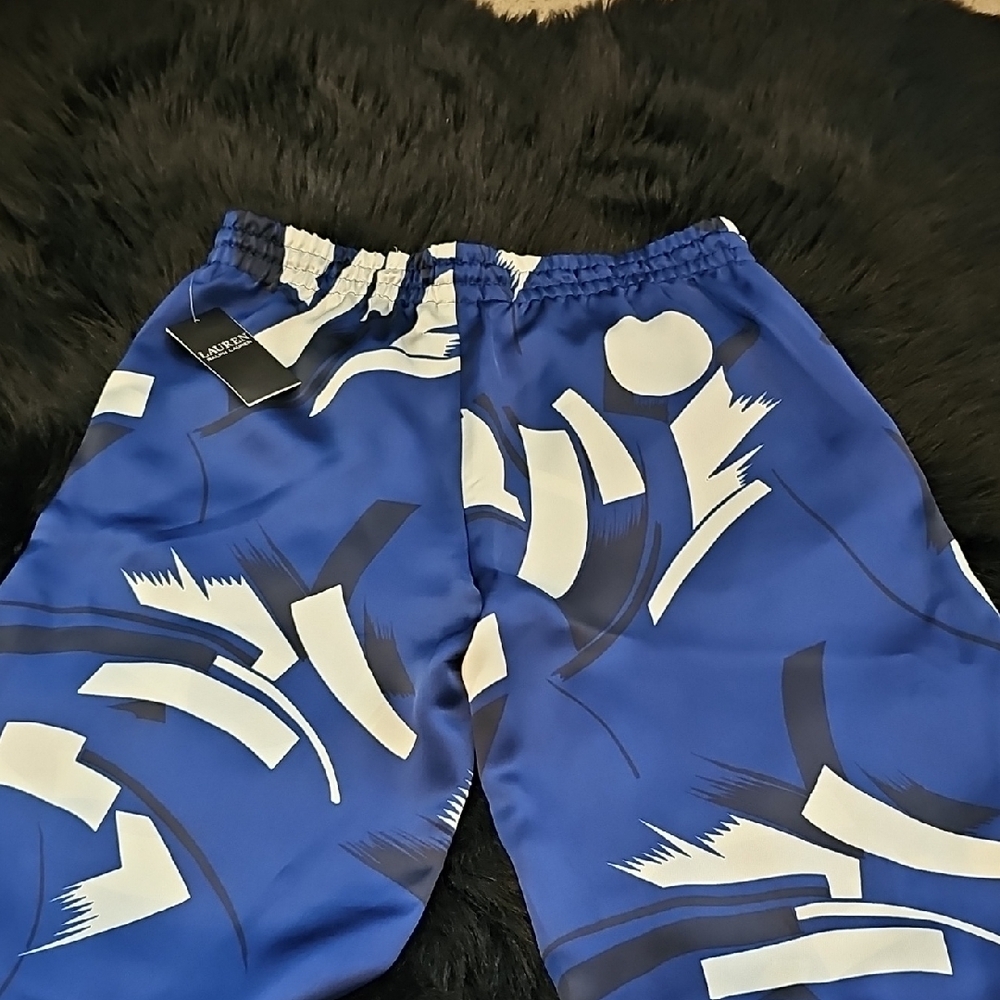 Ralph Lauren Blue Abstract Patterned Pants - Picture 5 of 7